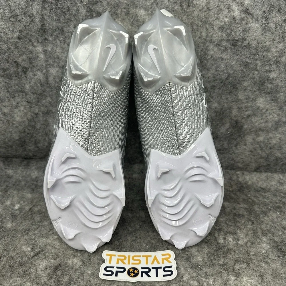 Nike Vapor Edge Speed 360 2 Football Cleats Mens Sz 9 White Silver DA5455-102